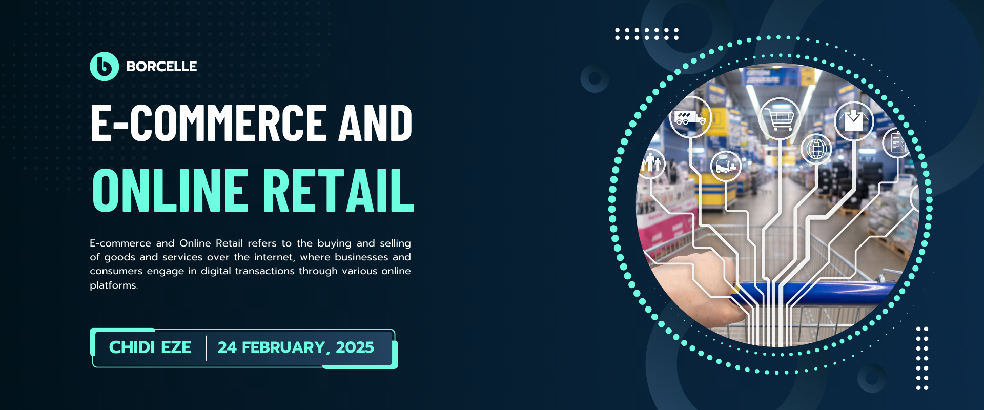 Blue Modern E Commerce And Online Retail Presentation