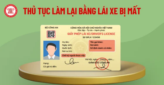 Thu Tuc Lam Lai Bang Lai Xe Bi Mat